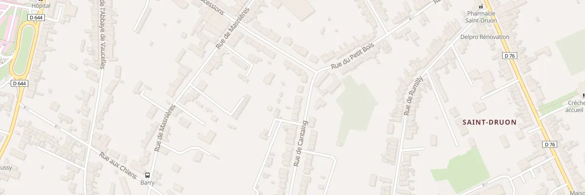 Plan du 10 Rue de Cantaing à Cambrai