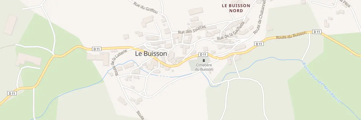 Plan du 157 Rte du Buisson au Buisson