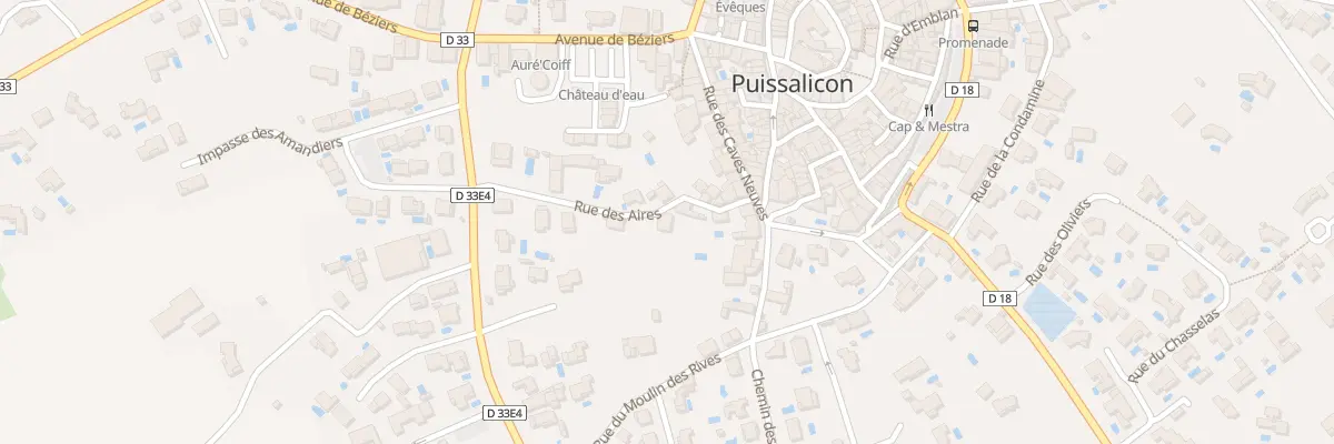 Plan du 99 Rue des Aires à Puissalicon