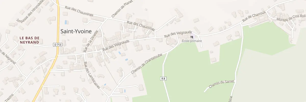 Plan du 15 Rue des Veignauds à Saint-Yvoine