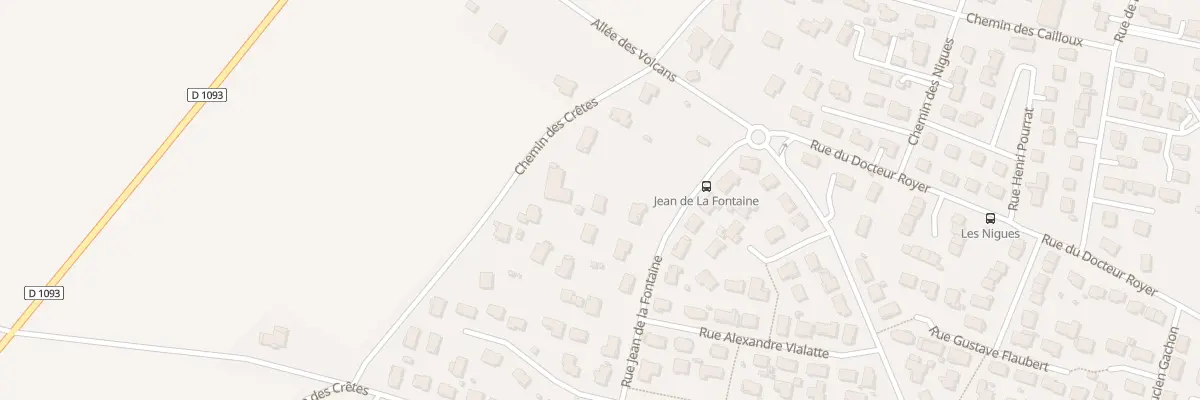 Plan du 14 Rue Jean de la Fontaine à Pont-du-Château
