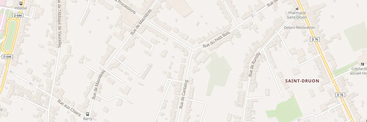 Plan du 8 Rue de Cantaing à Cambrai