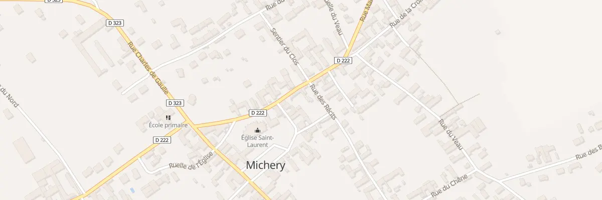 Plan du 6 Rue de l’Eglise à Michery