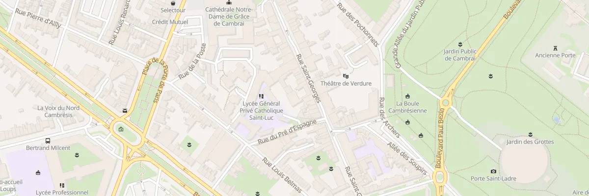 Plan du 36 Rue Saint-georges à Cambrai
