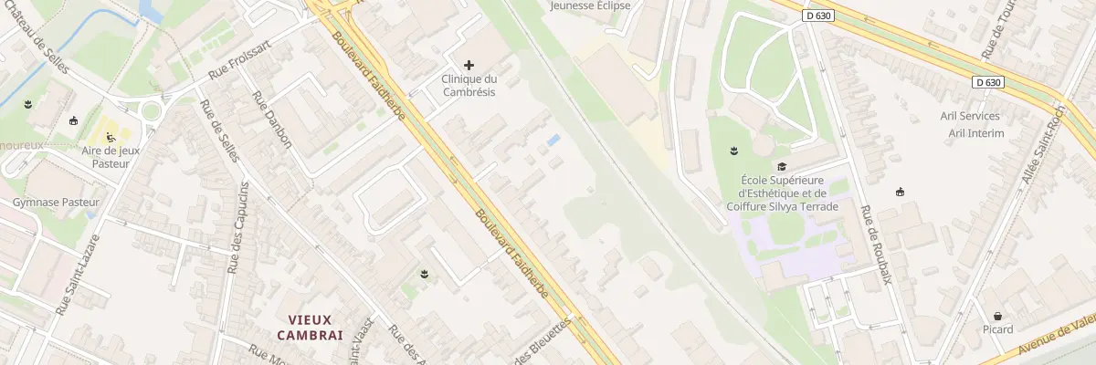 Plan du 82 Bd Faidherbe à Cambrai