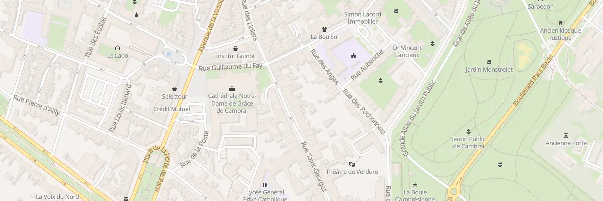 Plan du 15 Rue Saint-georges à Cambrai