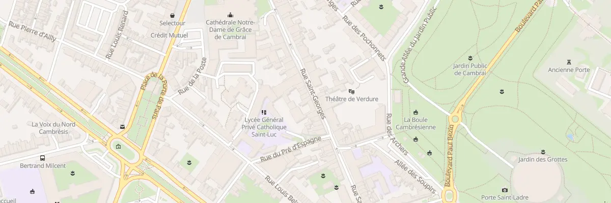 Plan du 34 Rue Saint-georges à Cambrai