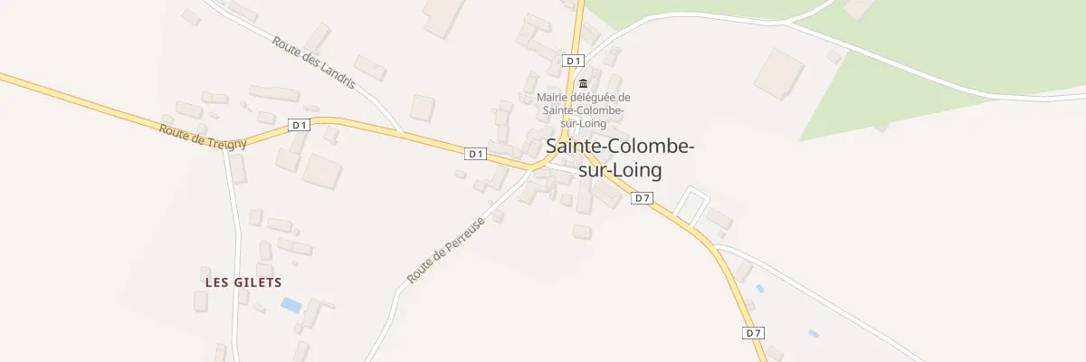 Plan du 6 Pl de l’Église (Ste Colombe) à Treigny-Perreuse-Sainte-Colombe