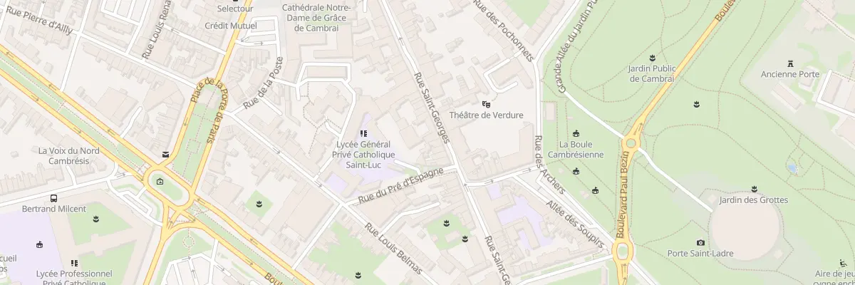 Plan du 38 Rue Saint-georges à Cambrai