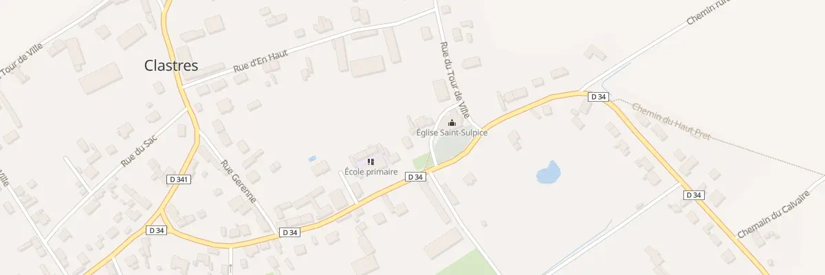 Plan du 4 Pl de l’Eglise à Clastres