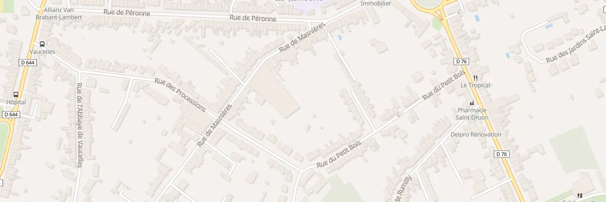Plan du 21 Rue de Masnières à Cambrai