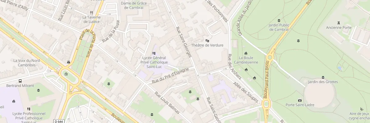 Plan du 40 Rue Saint-georges à Cambrai