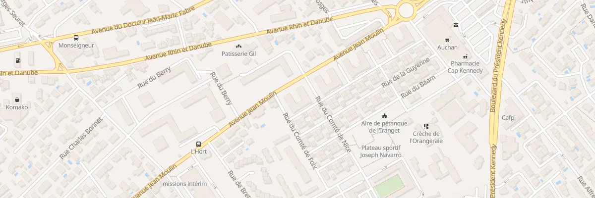 Plan du 1 Rue de Bearn à Béziers