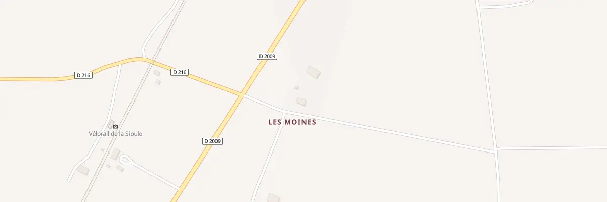 Plan du 3 Les Moines au Mayet-d’École