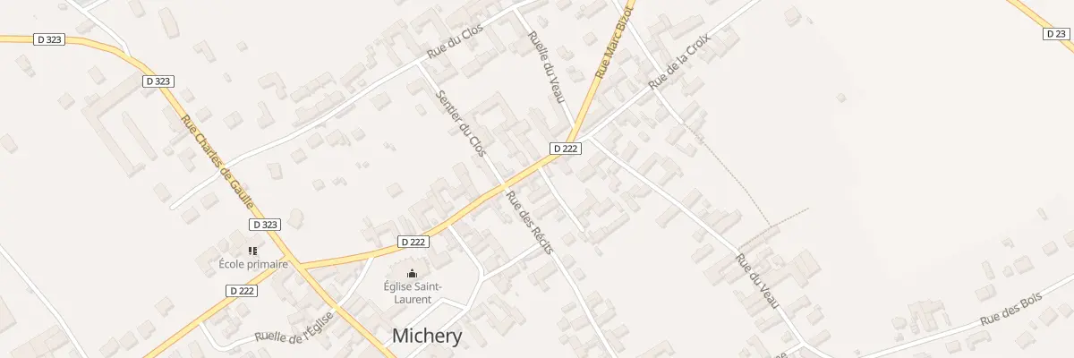 Plan du 2 Impasse Paulard à Michery