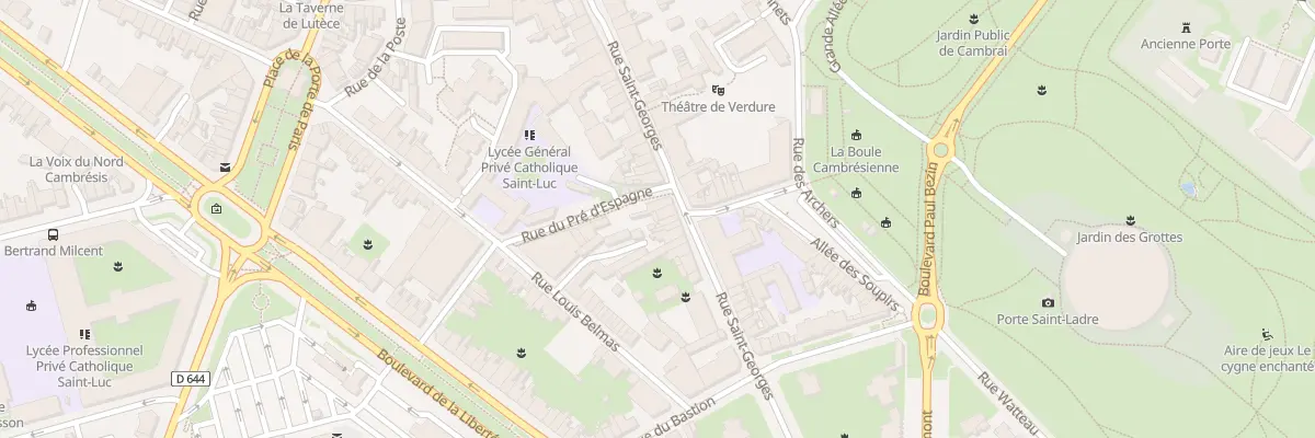 Plan du 52 Rue Saint-georges à Cambrai