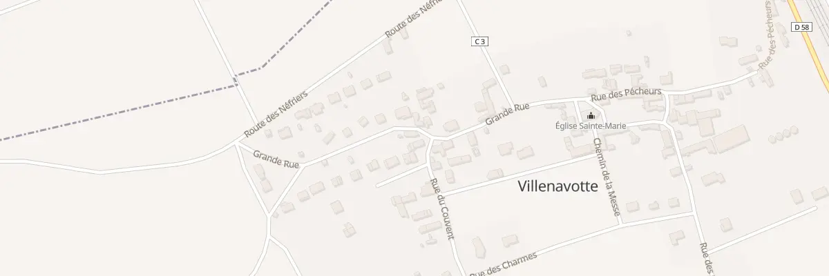 Plan du 9 Gr Grande Rue à Villenavotte