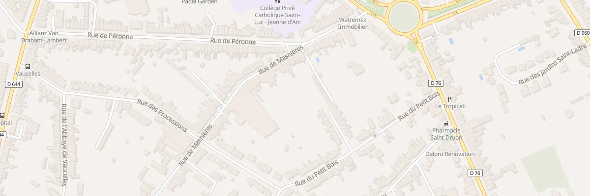 Plan du 9 Rue de Masnières à Cambrai