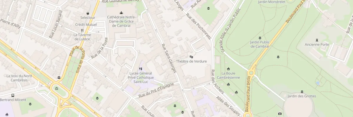 Plan du 33 Rue Saint-georges à Cambrai