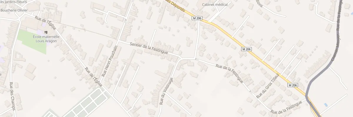 Plan du 28 Rue du Voisinage à Toufflers