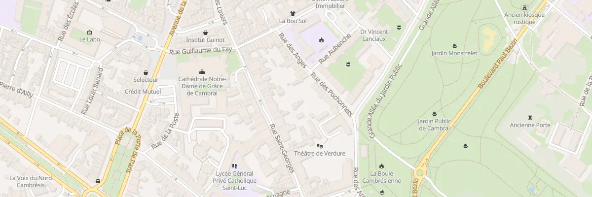 Plan du 23 Rue Saint-georges à Cambrai
