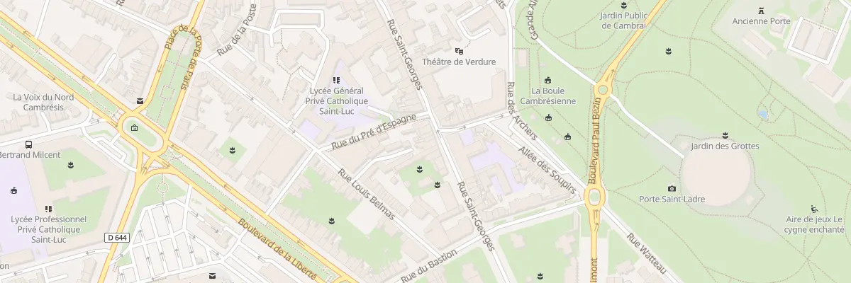 Plan du 56 Rue Saint-georges à Cambrai