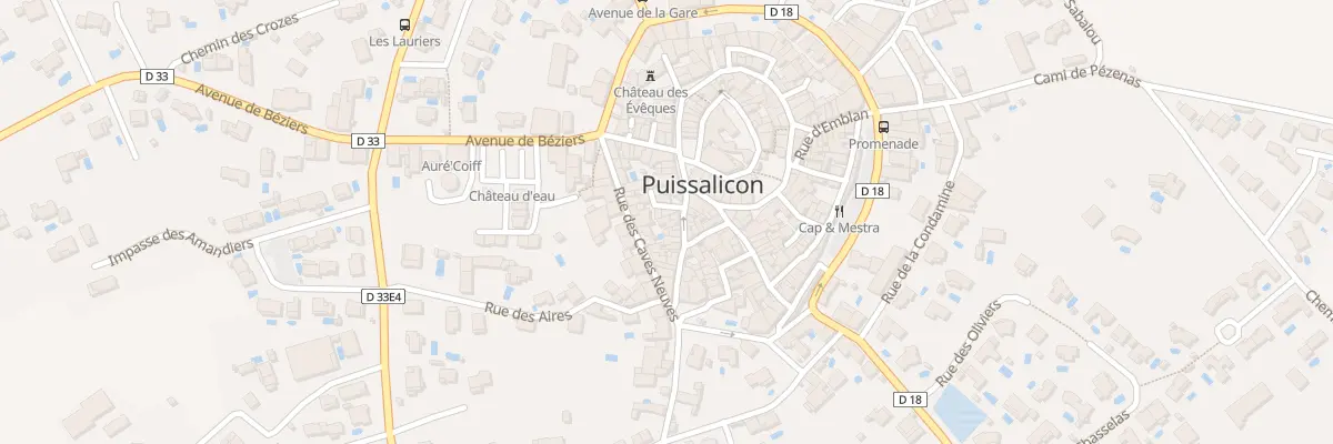 Plan du 10 Rue Porte des Montels à Puissalicon