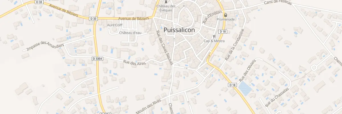 Plan du 26 Rue Porte des Montels à Puissalicon