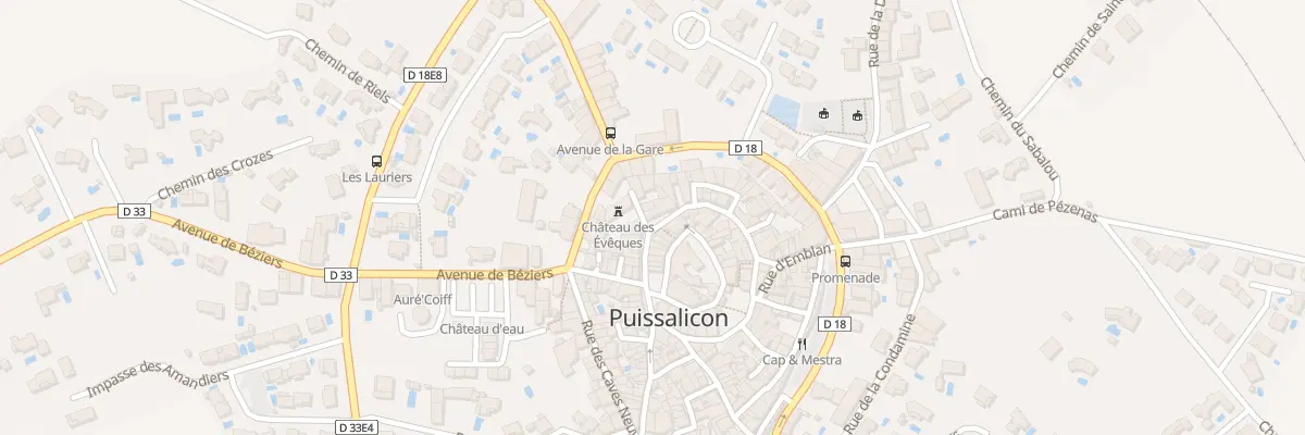 Plan du 11 Rue de la Barbacane à Puissalicon