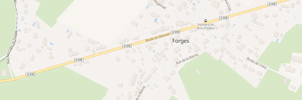 Plan du 13 Rte du Morvan à Sauvigny-les-Bois