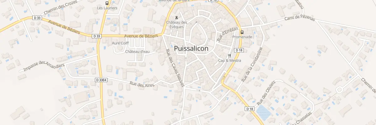 Plan du 5 Rue Porte des Montels à Puissalicon
