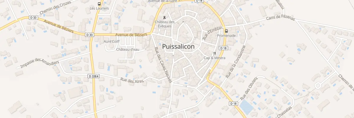 Plan du 6 Rue de la Traverse à Puissalicon