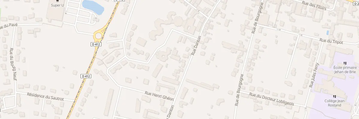 Plan du 240 Rue Danton à Bray-sur-Seine
