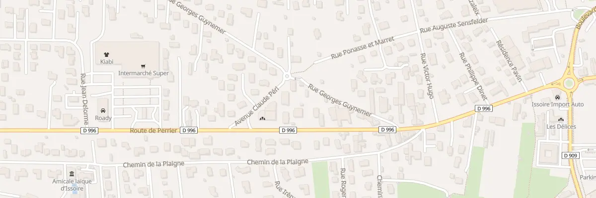 Plan du 7 Rue Georges Guynemer à Issoire