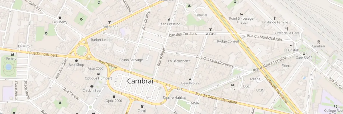 Plan du 4 Rue des Chaudronniers à Cambrai