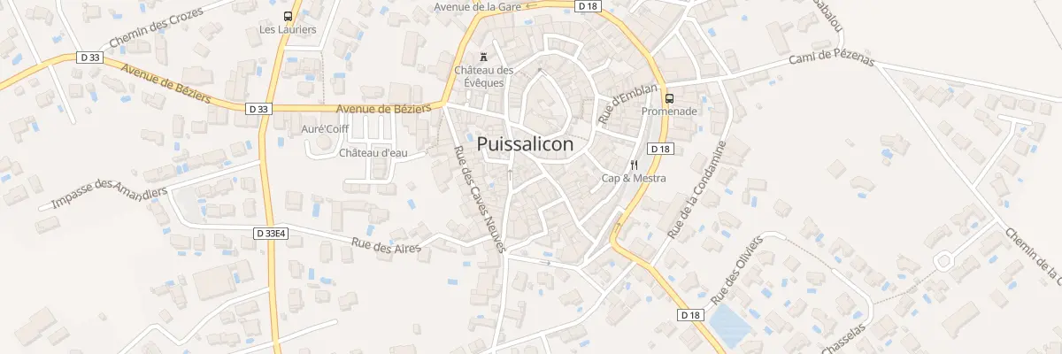 Plan du 2 Rue de la Traverse à Puissalicon