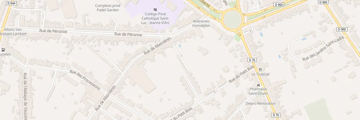 Plan du 17A Rue de Péronne à Cambrai