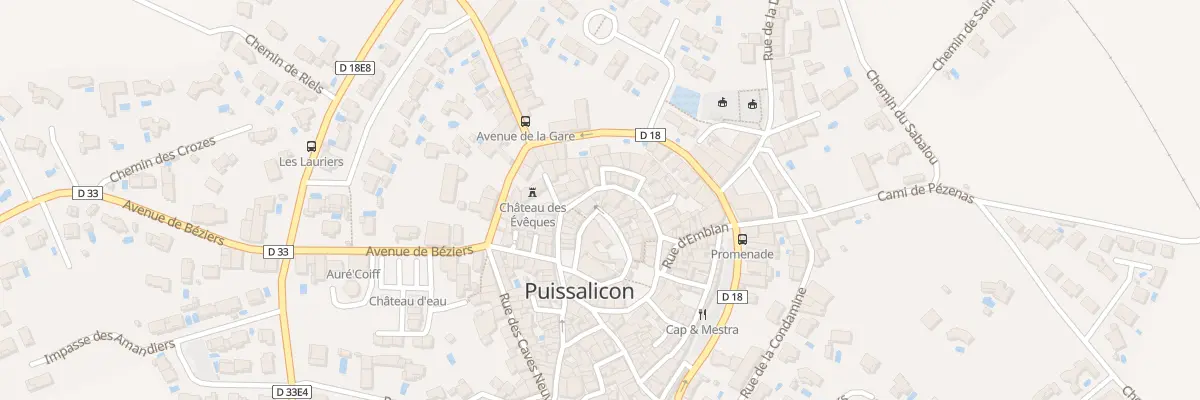 Plan du 12 Rue de la Barbacane à Puissalicon
