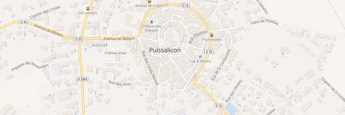 Plan du 2 Rue de la Placette à Puissalicon