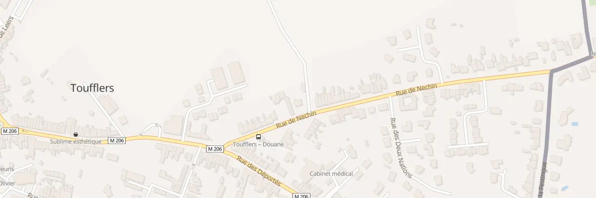 Plan du 35 Rue de Nechin à Toufflers