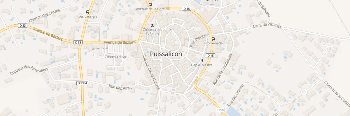 Plan du 3 Rue de la Placette à Puissalicon