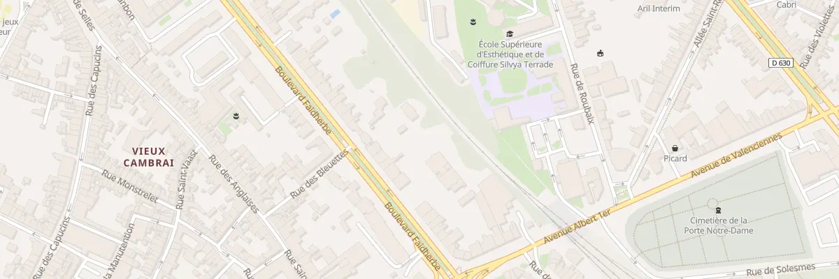 Plan du 58 Bd Faidherbe à Cambrai