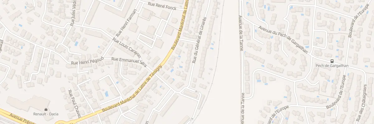 Plan du 46 Rue Général de Linarès à Béziers