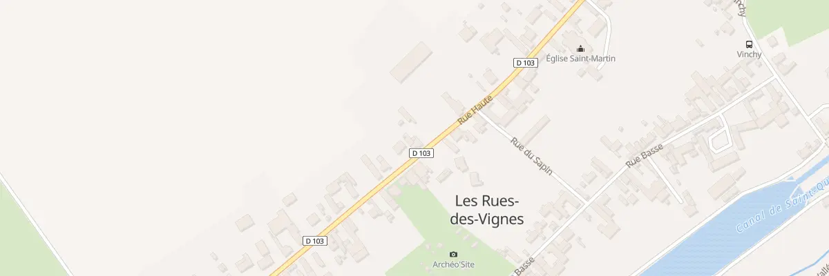 Plan du 835 Rue Haute aux Rues-des-Vignes