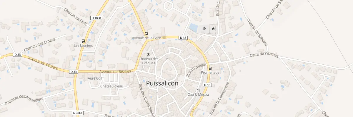 Plan du 16 Rue de la Barbacane à Puissalicon