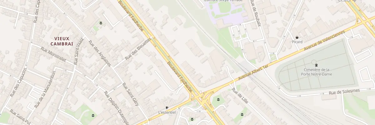 Plan du 52 Bd Faidherbe à Cambrai
