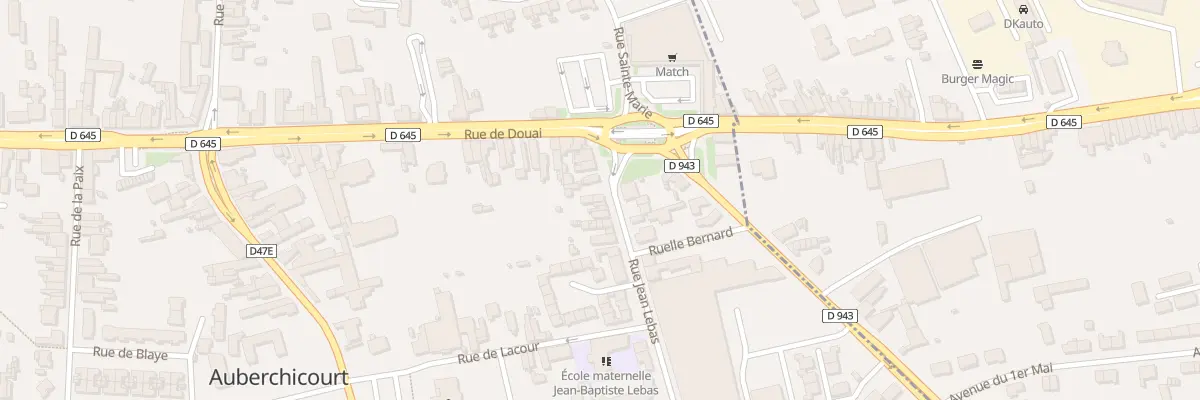 Plan du 10 Rue Jean Lebas à Auberchicourt