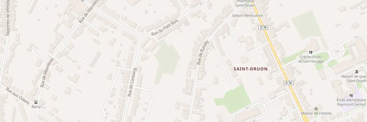 Plan du 220 Rue de Rumilly à Cambrai