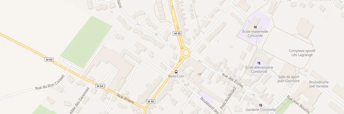 Plan du 45B Rue Jean-Baptiste Lebas à Willems