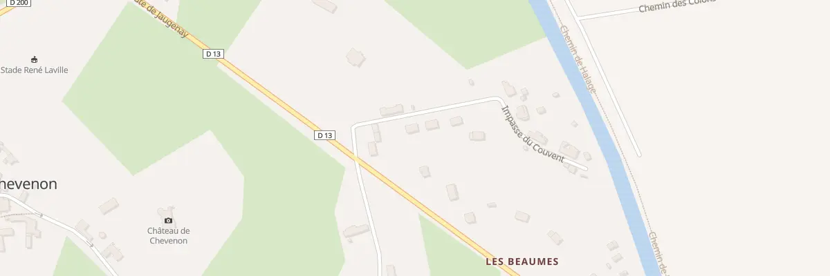Plan du 1B Imp du Couvent à Chevenon